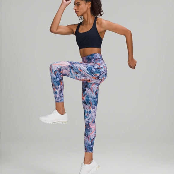 EUC Lululemon Base Pace High Rise Tight 25” Atmospheric Purple Multi print - Picture 4 of 6